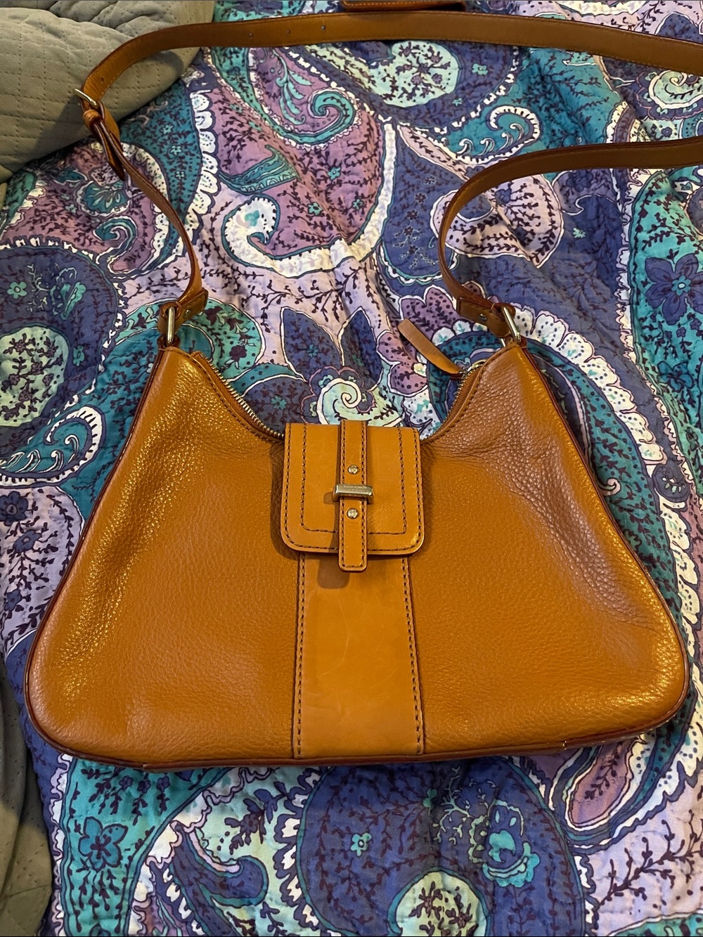 Kate Spade Tan Leather Shoulder Bag